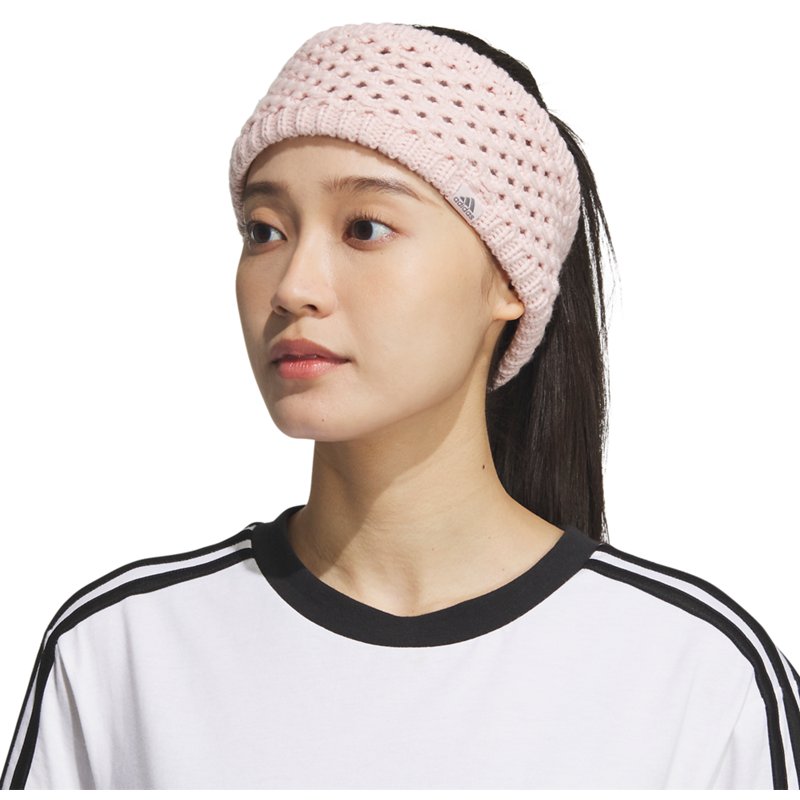 adidas Women's Crestline Headband Sandy Pink/Grey Three - Women's Athletic Hats And Accessories at Academy Sports