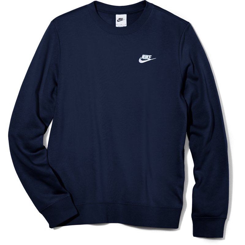 Nike Sportswear Club Fleece Pullover Sweatshirt Black, Small - Women's Athletic Fleece at Academy Sports