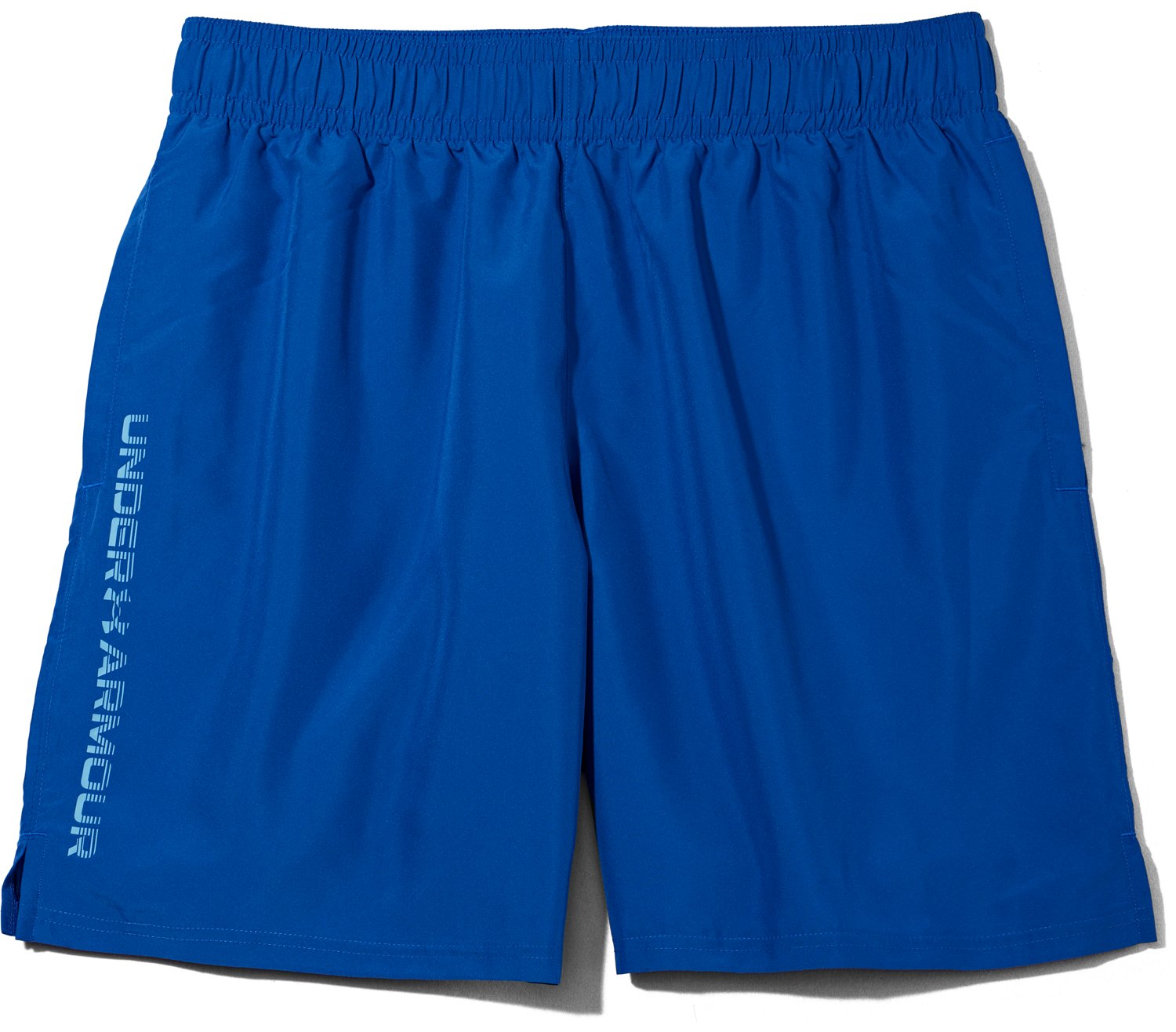 Under Armour Men s Woven Wordmark Shorts 8.25 in Academy