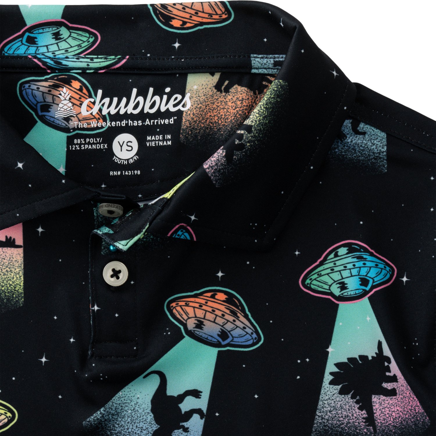 Chubbies Boys' The Beam Me Up Polo Shirt - view number 6