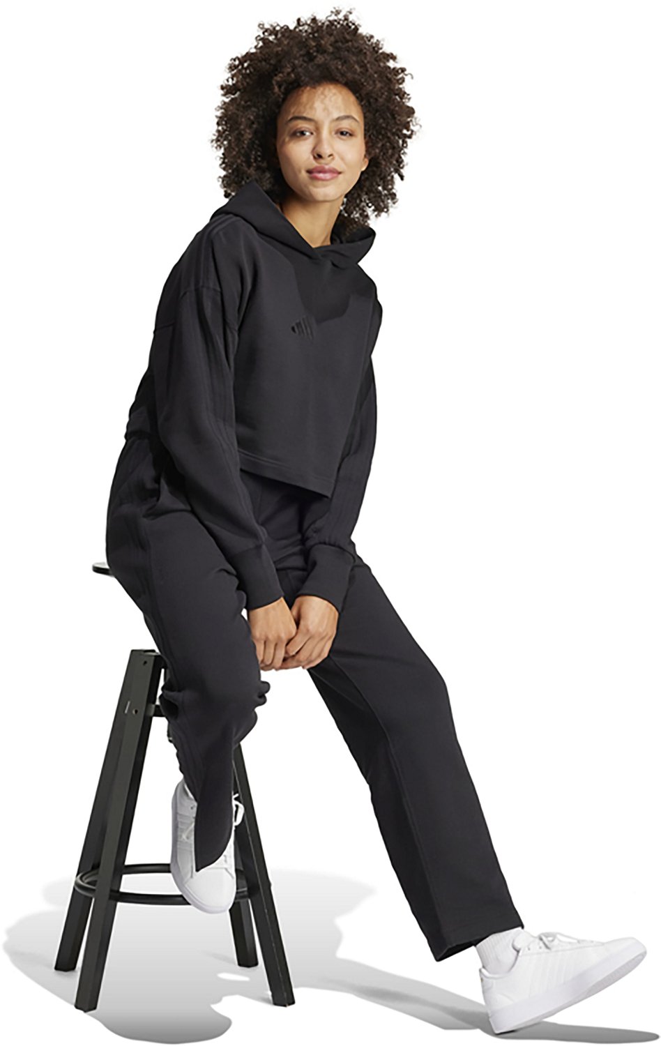 adidas Women's ALL SZN French Terry 3-Stripes Straight Leg