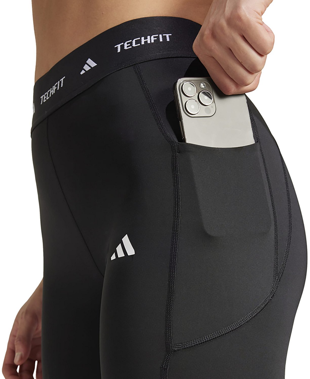 【Adidas コリア】 TECHFIT Stash Pocket Full-Length Leggings adidas Women's Techfit Stash Pocket Full-Length Leggings