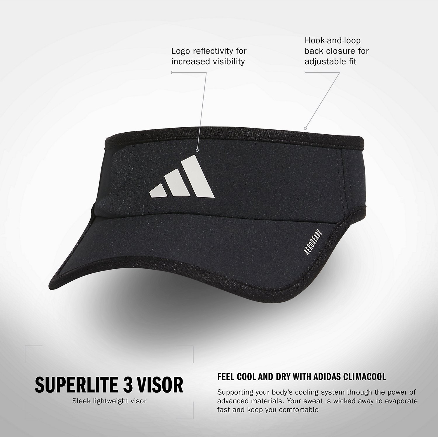adidas Women's Superlite 3 Visor - view number 5