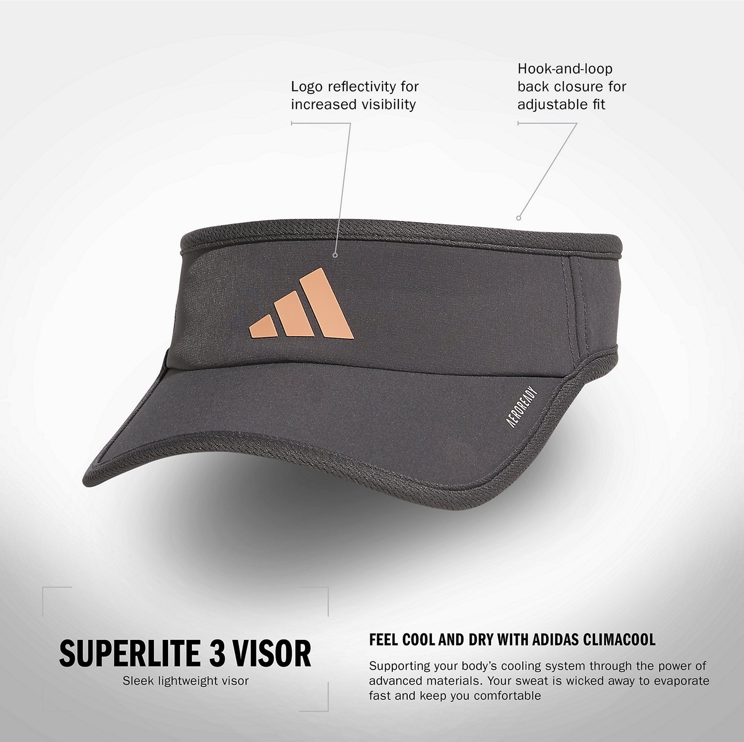 adidas Women's Superlite 3 Visor - view number 5