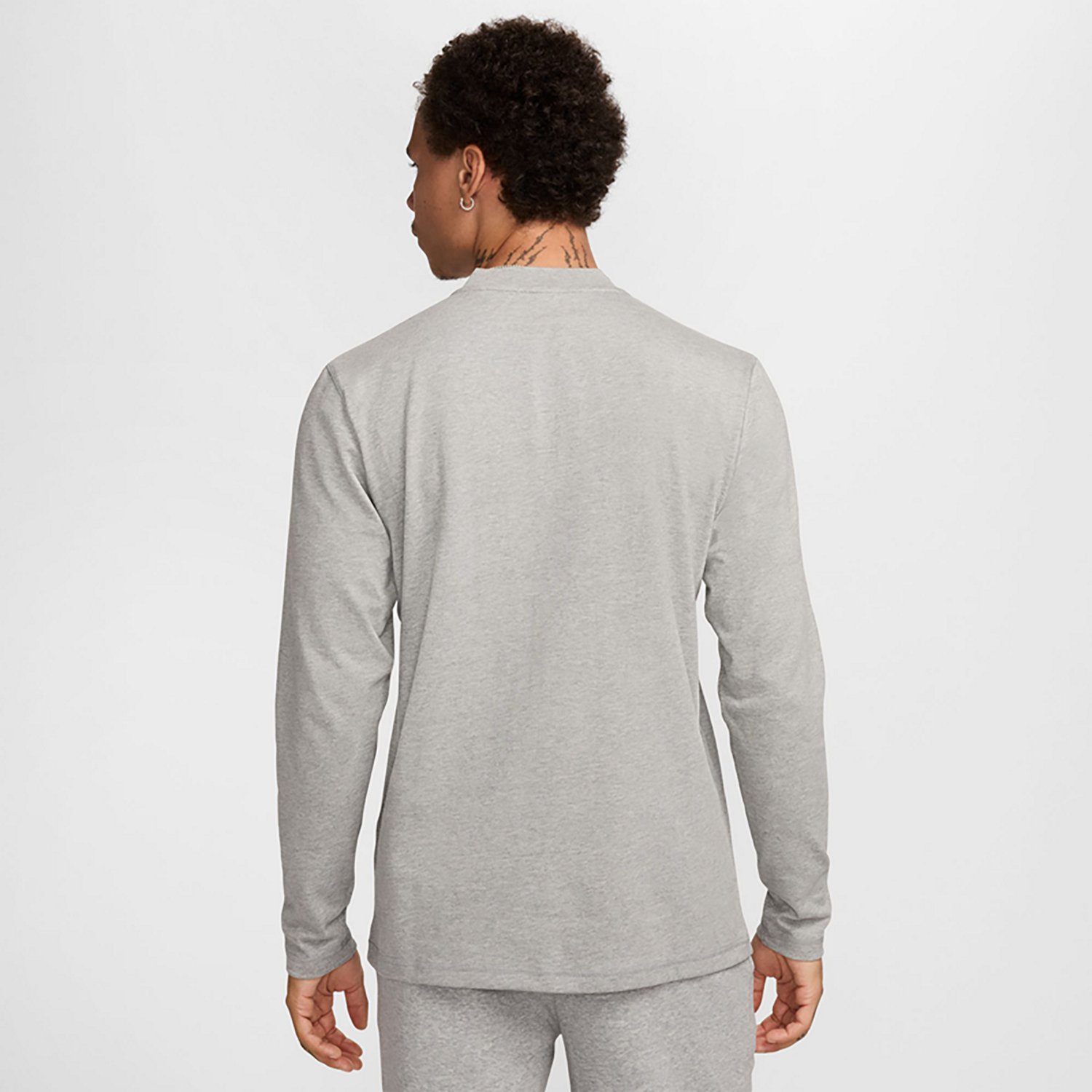 Nike Men's Club Long Sleeve Henley Shirt                                                                                         - view number 2