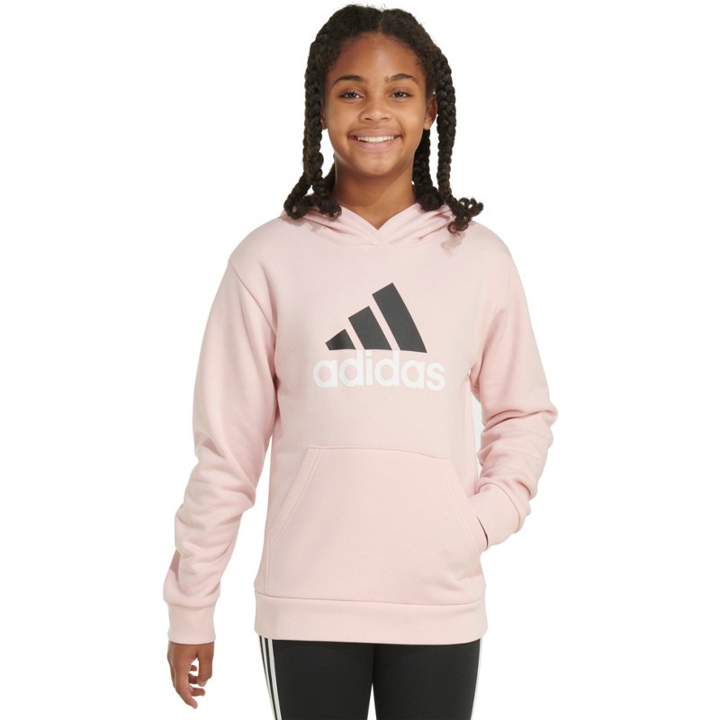 adidas Girls' Essential Graphic Pullover Hoodie Sandy Pink, Large - Girl's Fleece at Academy Sports