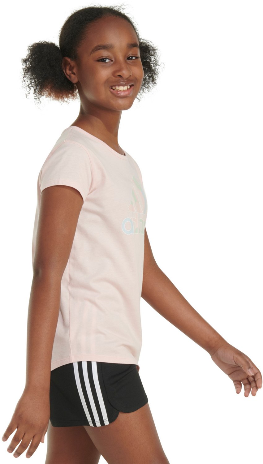 adidas Girls' Essential Short Sleeve Tee                                                                                         - view number 2