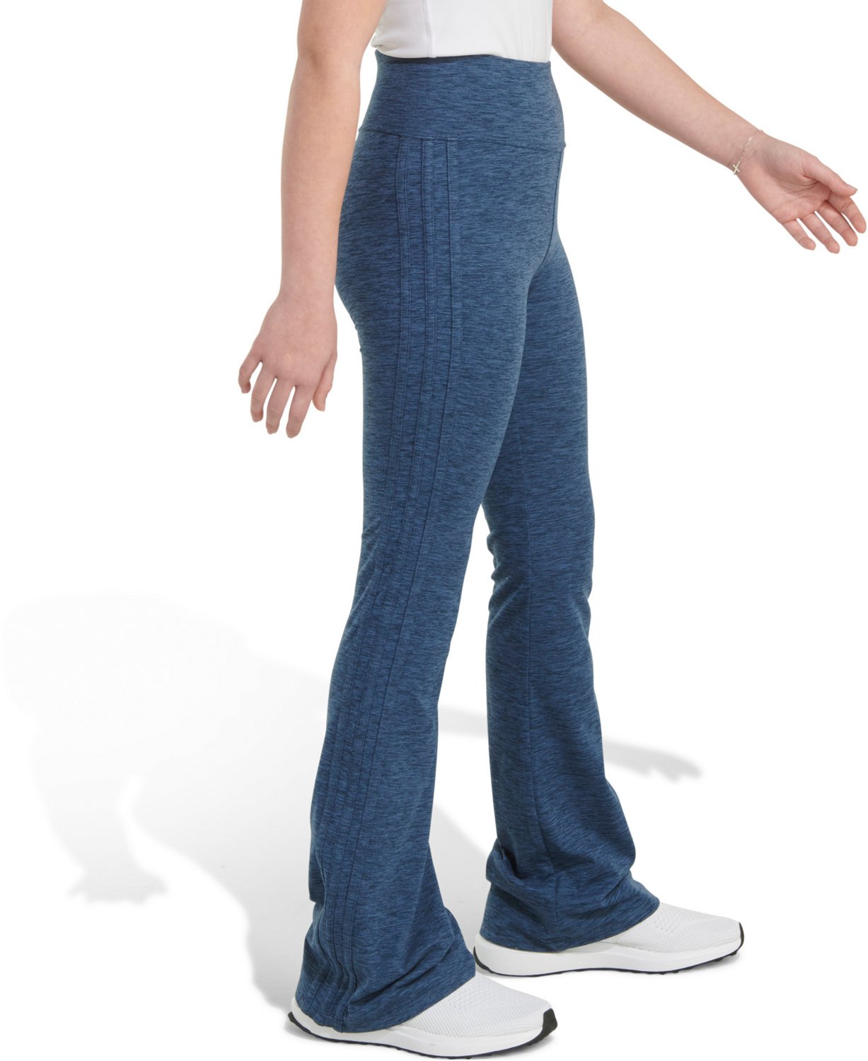 adidas Girls' Melange Flare Leg Pants - view number 2