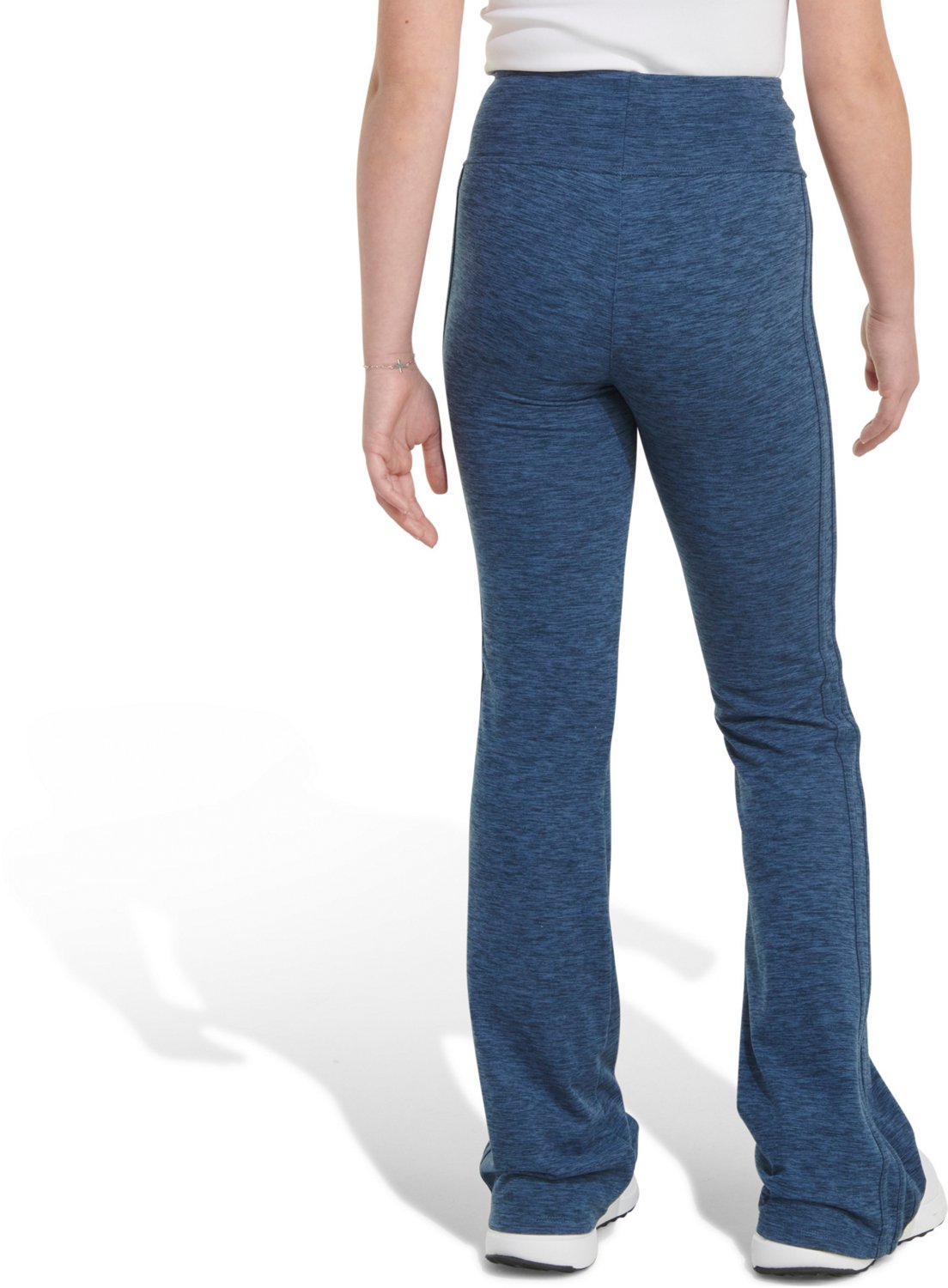 adidas Girls' Melange Flare Leg Pants - view number 4