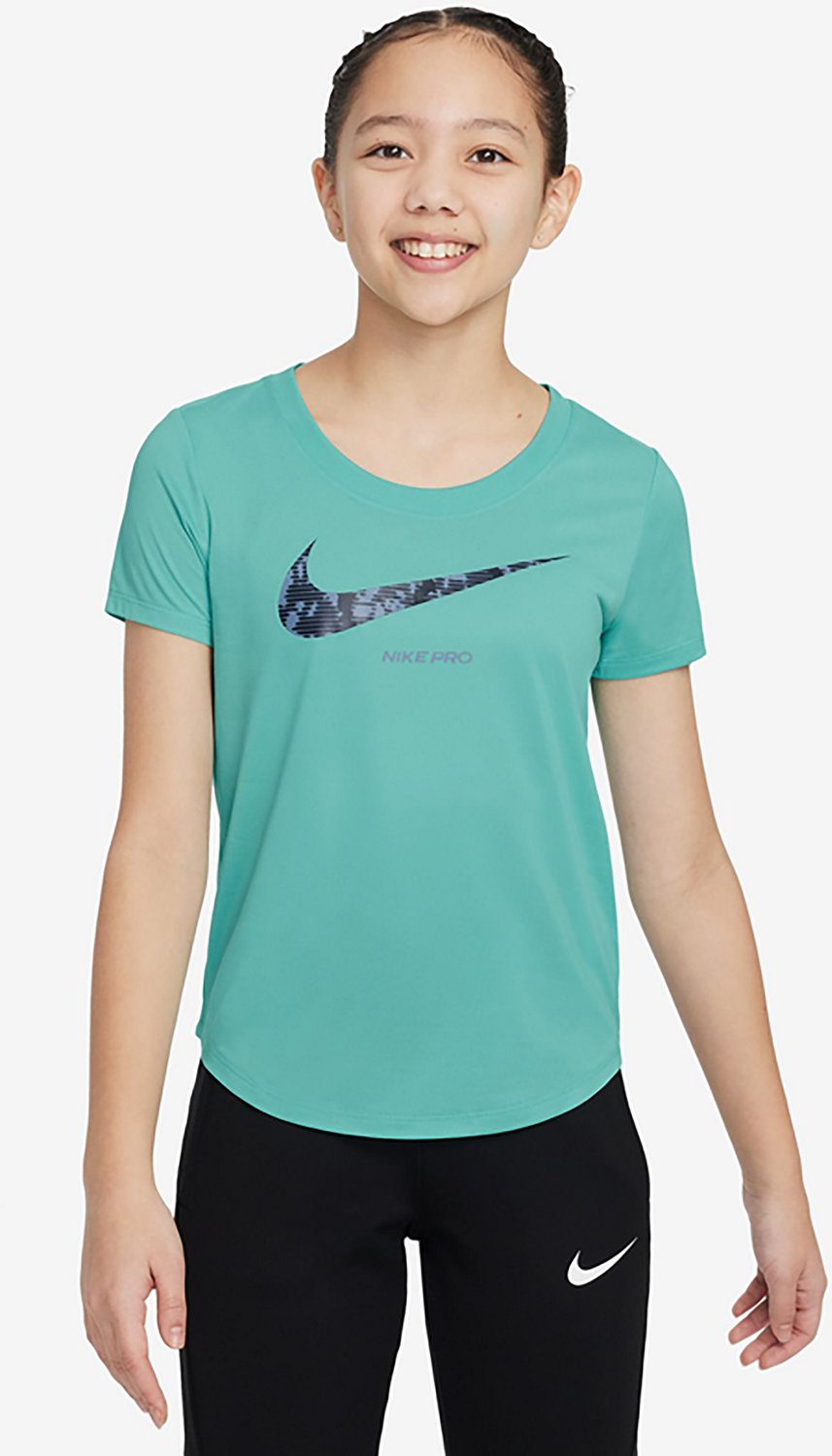 Nike Girls' Dri-FIT RLDG Pro Scoop Neck T-shirt                                                                                  - view number 1