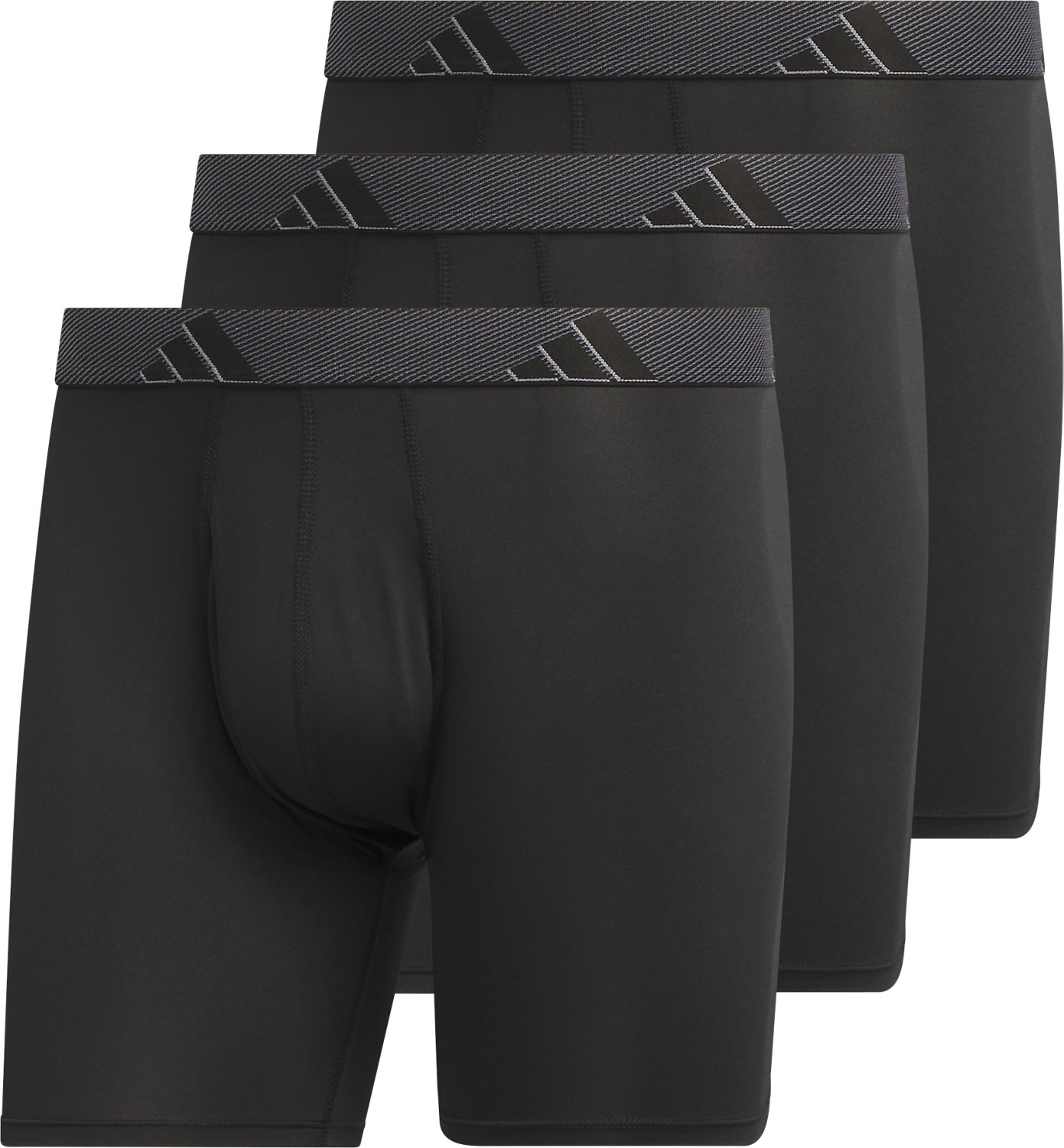 adidas Men s Microfiber Boxer Briefs 3 Pack Academy