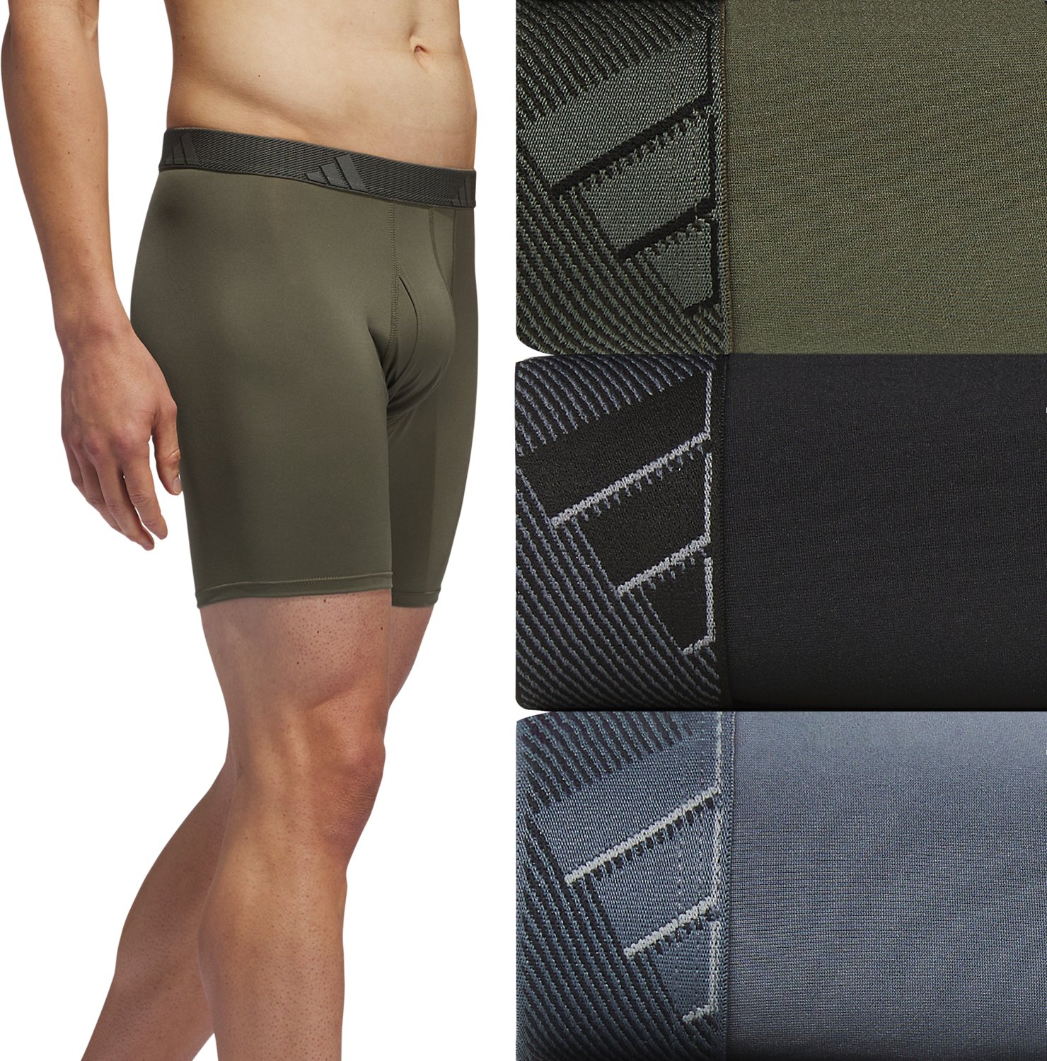 adidas Men's Microfiber Boxer Briefs 3-Pack - view number 6