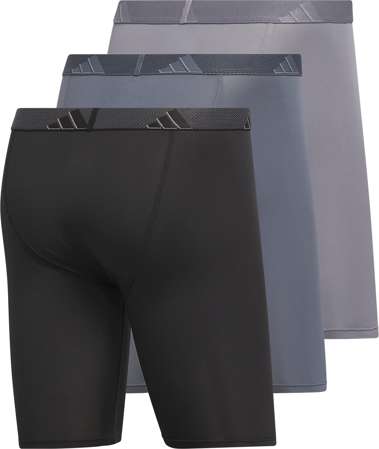 adidas Men's Microfiber Long Boxer Briefs 3-Pack - view number 8