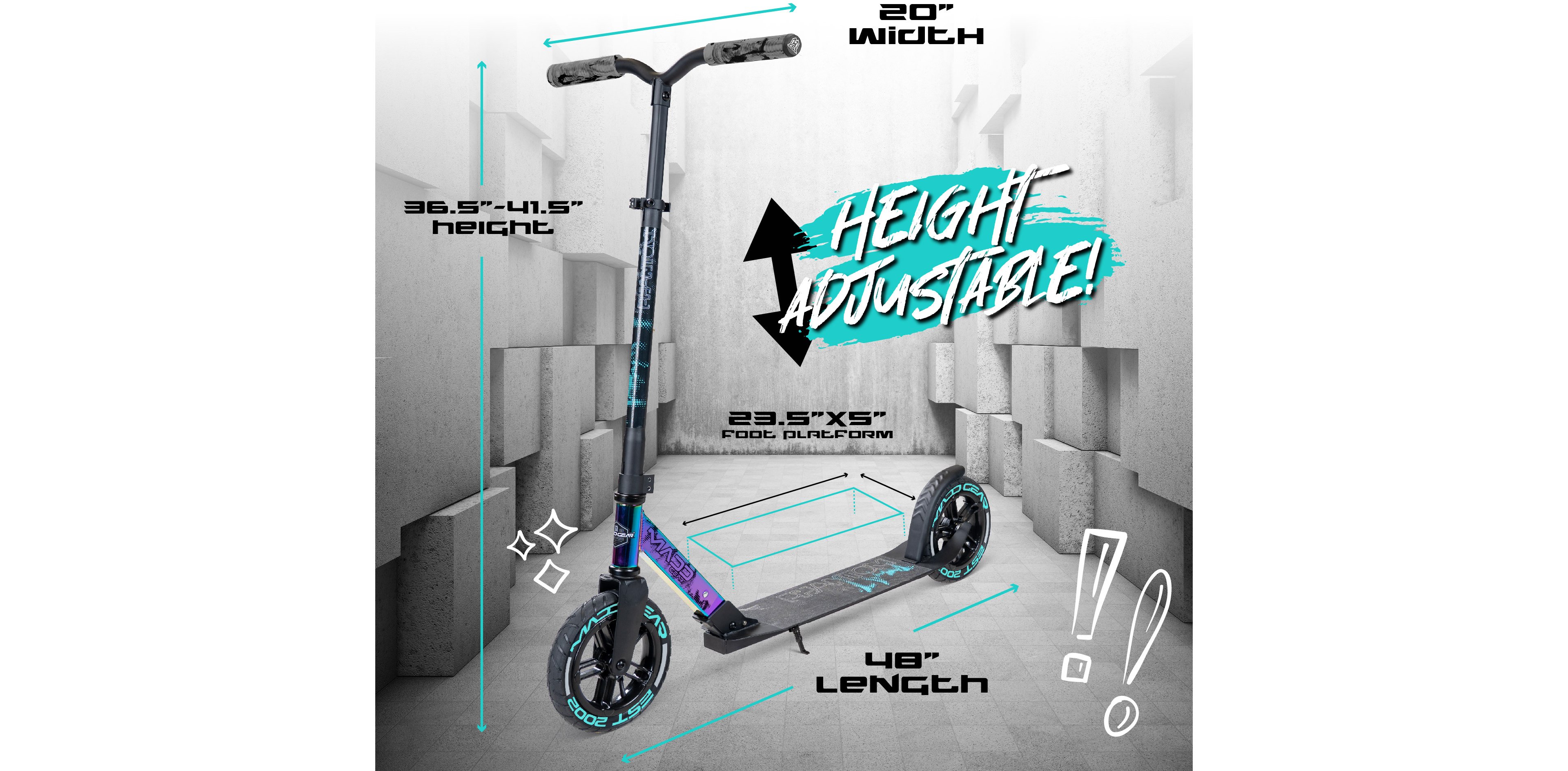 Madd Gear Renegade Urban Tourer Folding Scooter
