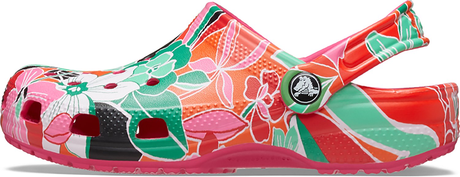 Crocs Kids' Classic Woodcut Floral Clogs                                                                                         - view number 2