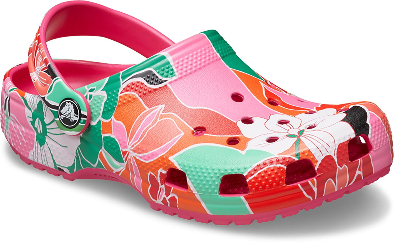 Crocs Kids' Classic Woodcut Floral Clogs                                                                                         - view number 3
