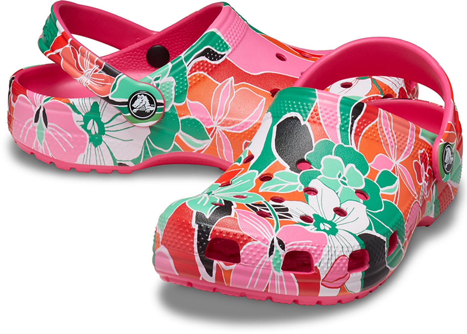Crocs Kids' Classic Woodcut Floral Clogs                                                                                         - view number 4