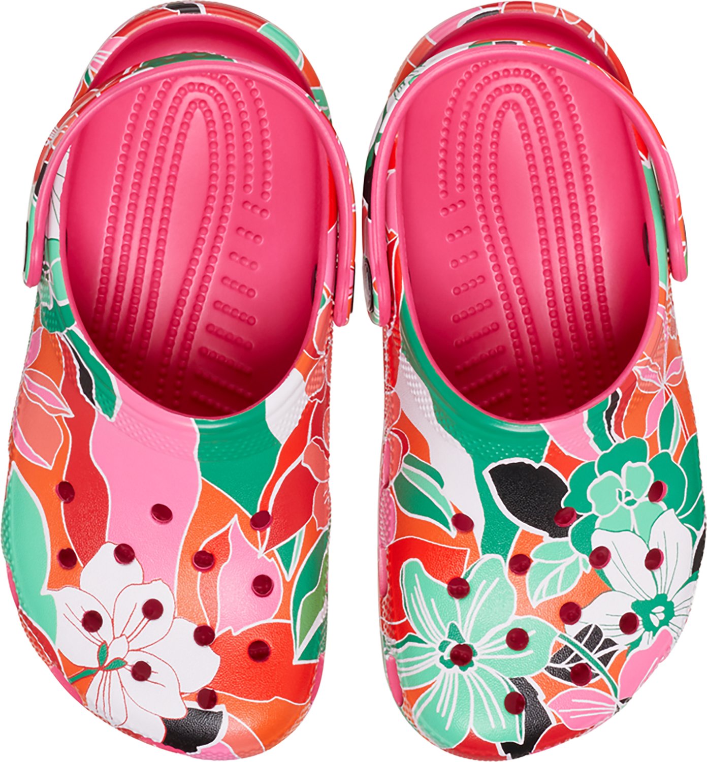 Crocs Kids' Classic Woodcut Floral Clogs                                                                                         - view number 6