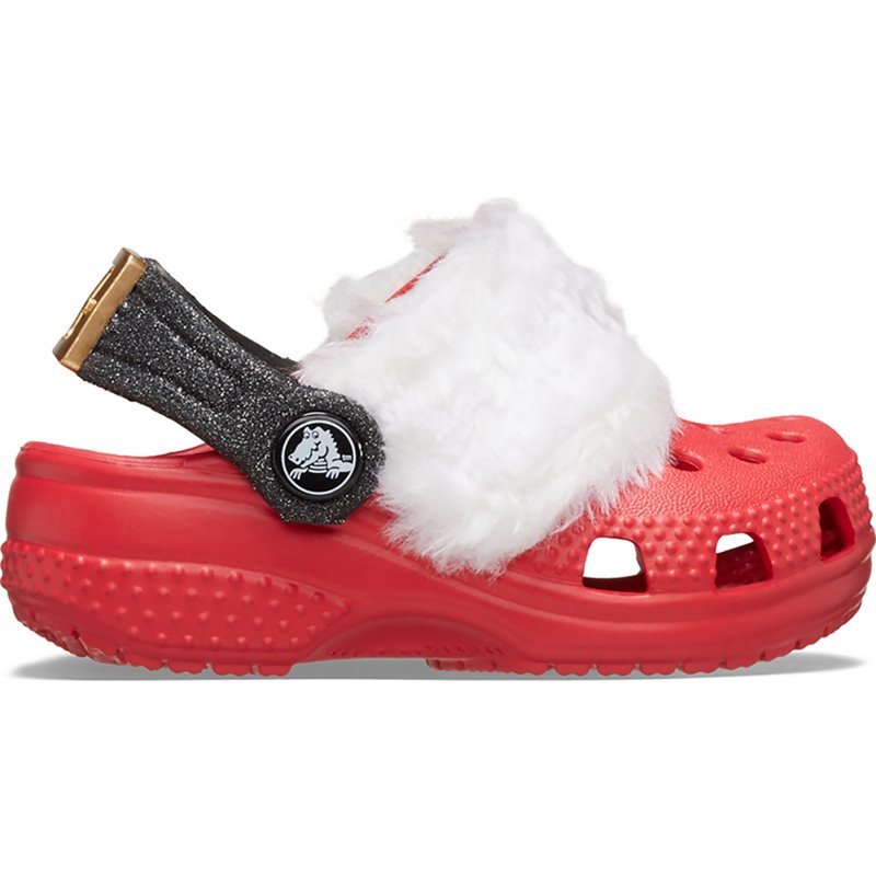 Crocs Infants' Littles Santa Lined Clogs Red/White, 2 / 3 - Crocs And Rubber Boots at Academy Sports