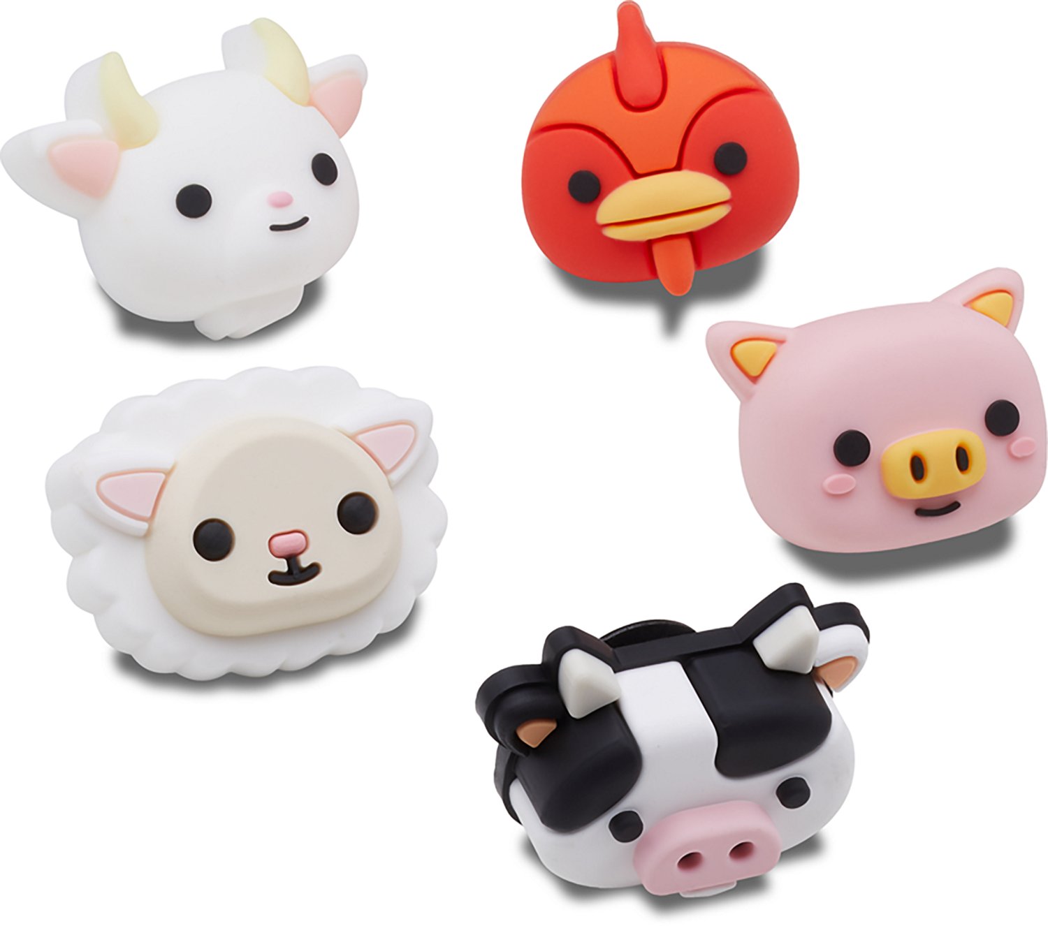 Crocs Jibbitz 3-D Farm Animal Faces Charms 5-Pack - view number 2