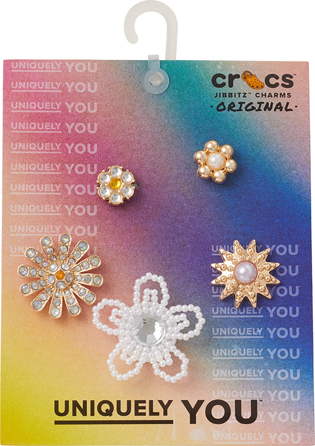 Crocs Jibbitz Elevated Flower Gem Charms 5-Pack - view number 4
