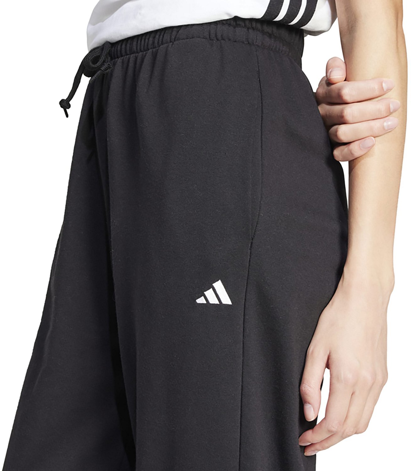 adidas Women's Essentials Small Logo French Terry Cuffed Pants