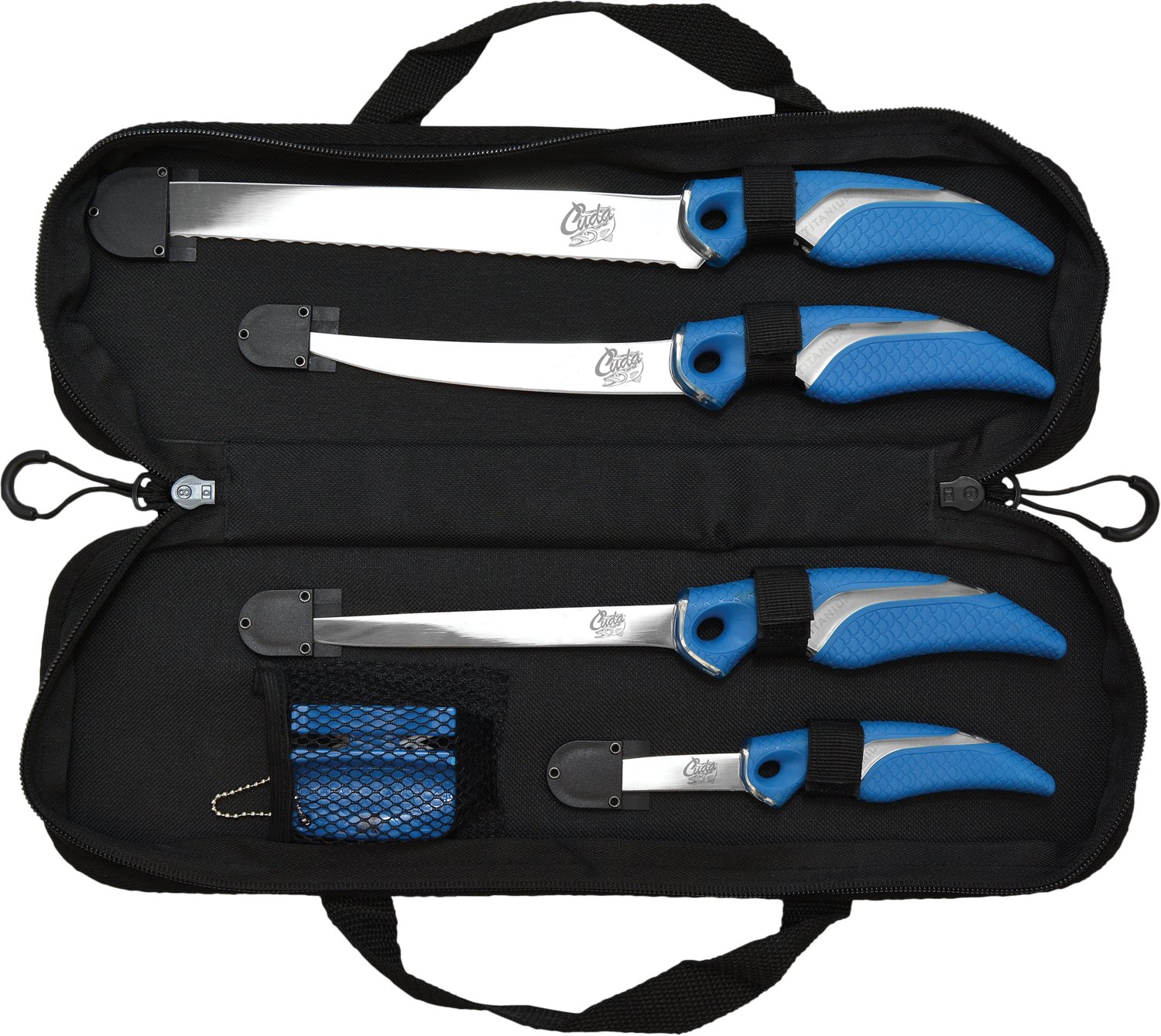 Cuda 6-Piece Knife Set with Sharpener and Case - view number 2