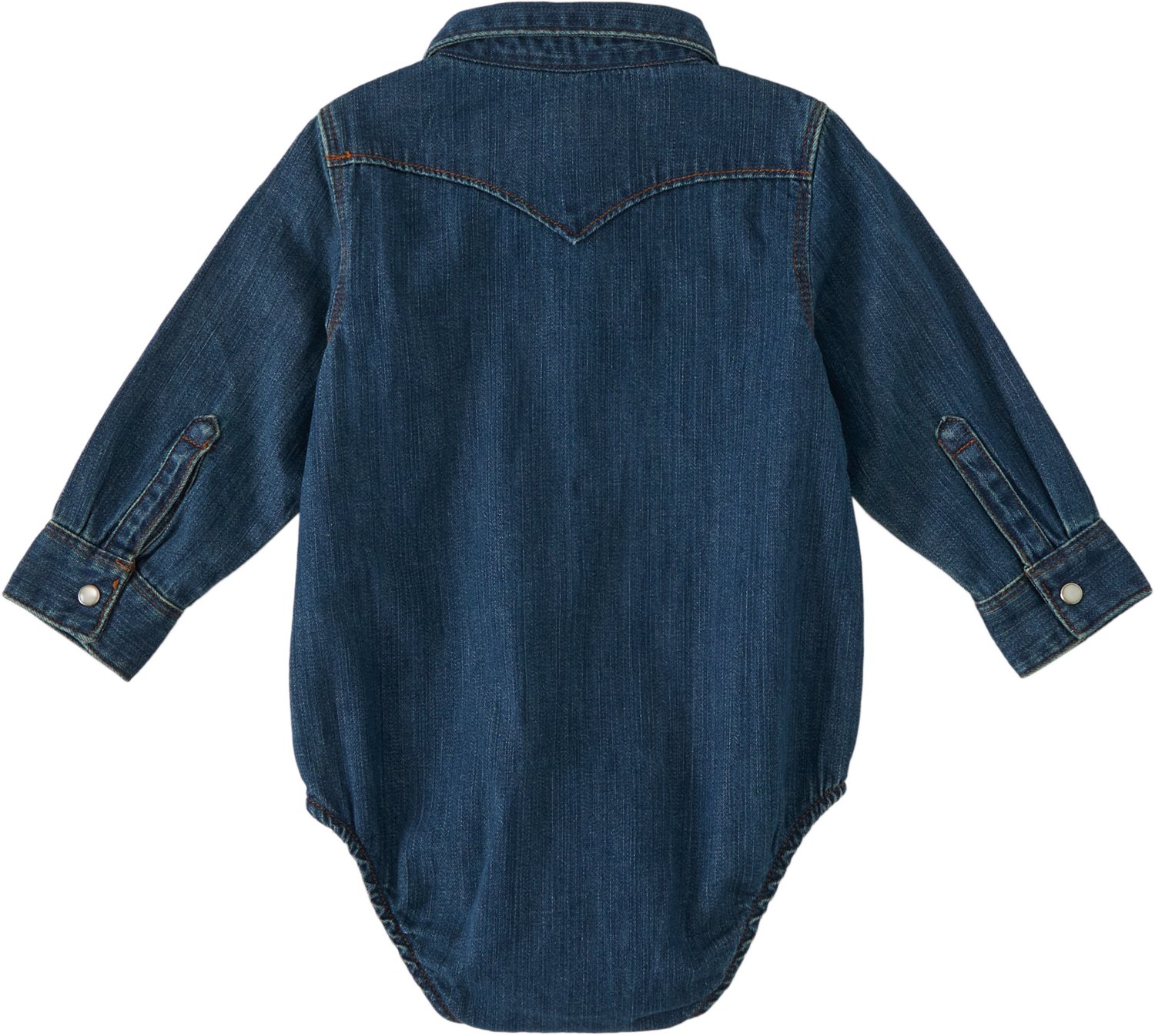 Wrangler Infant Boys' Long Sleeve Denim Bodysuit                                                                                 - view number 2