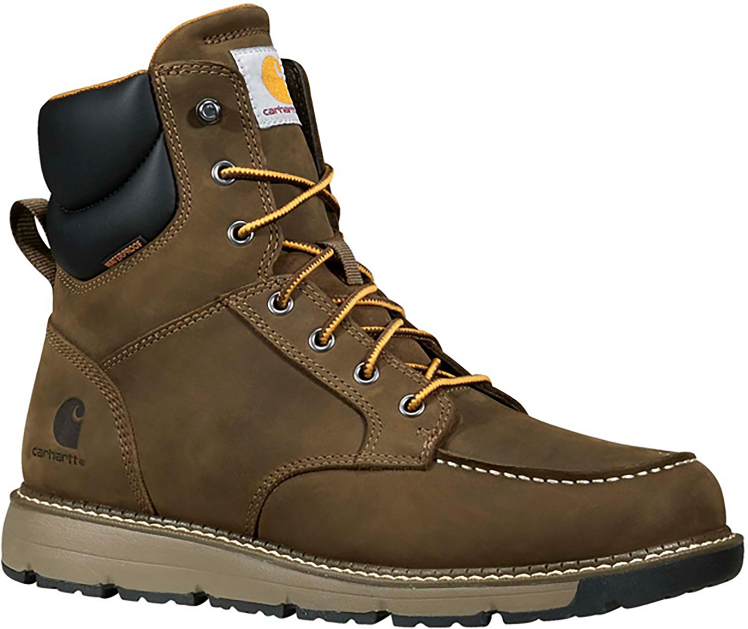 Carhartt Men's Millbrook 6 in Waterproof Wedge Work Boots                                                                        - view number 2