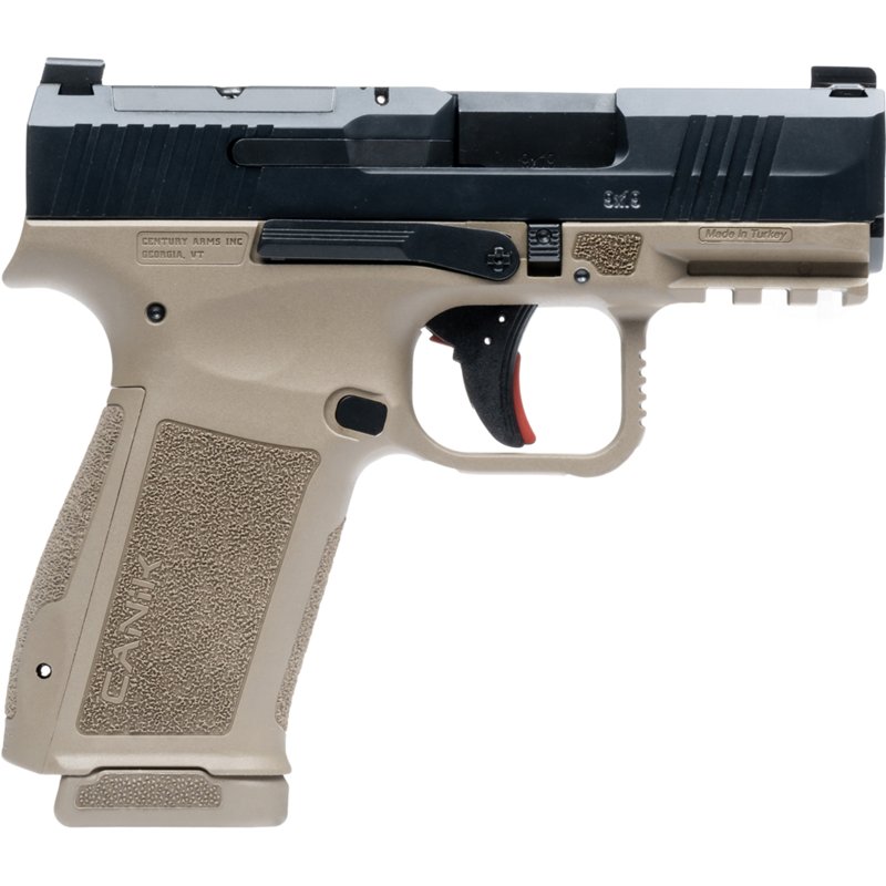 Canik Mete MC9L Micro-Compact Semi-Auto Pistol - Black/Flat Dark Earth - 17 + 1