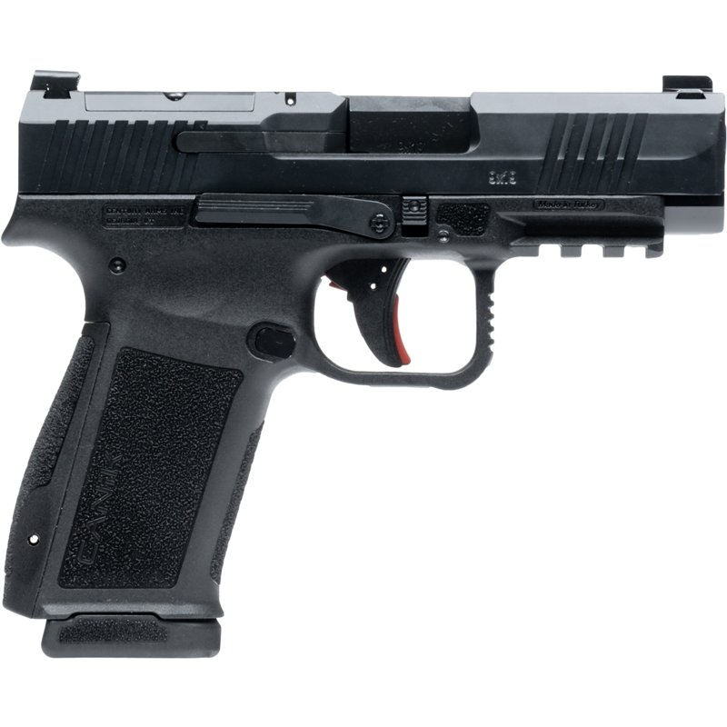 Canik Mete MC9L Micro-Compact 9mm Semi-Auto Pistol - Black - 10 Round Cap
