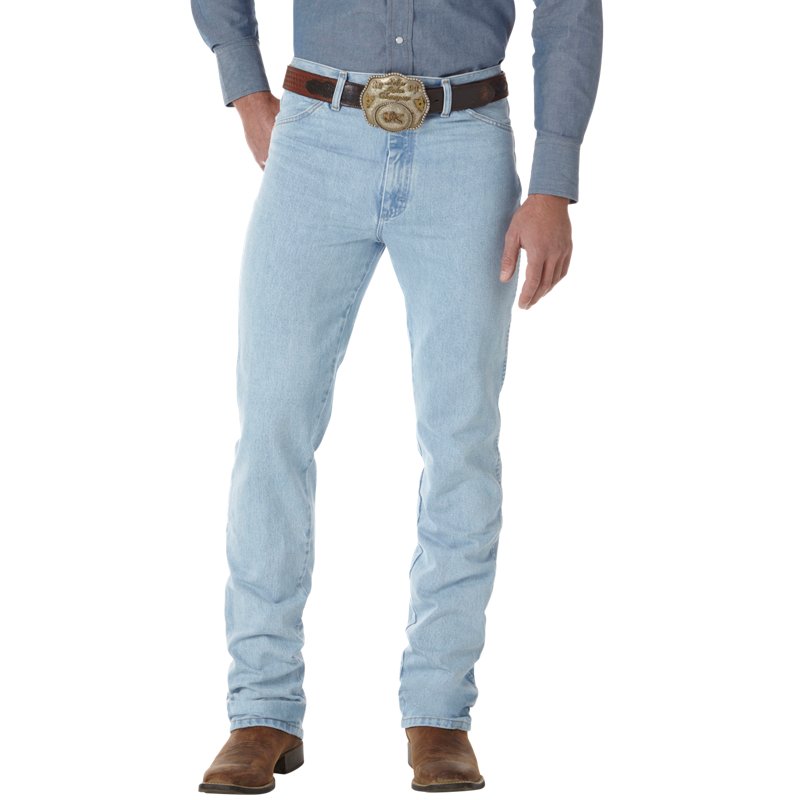 Wrangler Men's Cowboy Cut Slim Fit Jean Bleach, 28" - Men's Western Jeans/Pants at Academy Sports