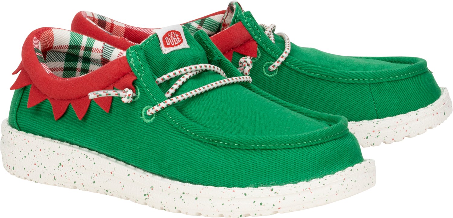 HEYDUDE Kids' Wally Holiday Elf Shoes - view number 3
