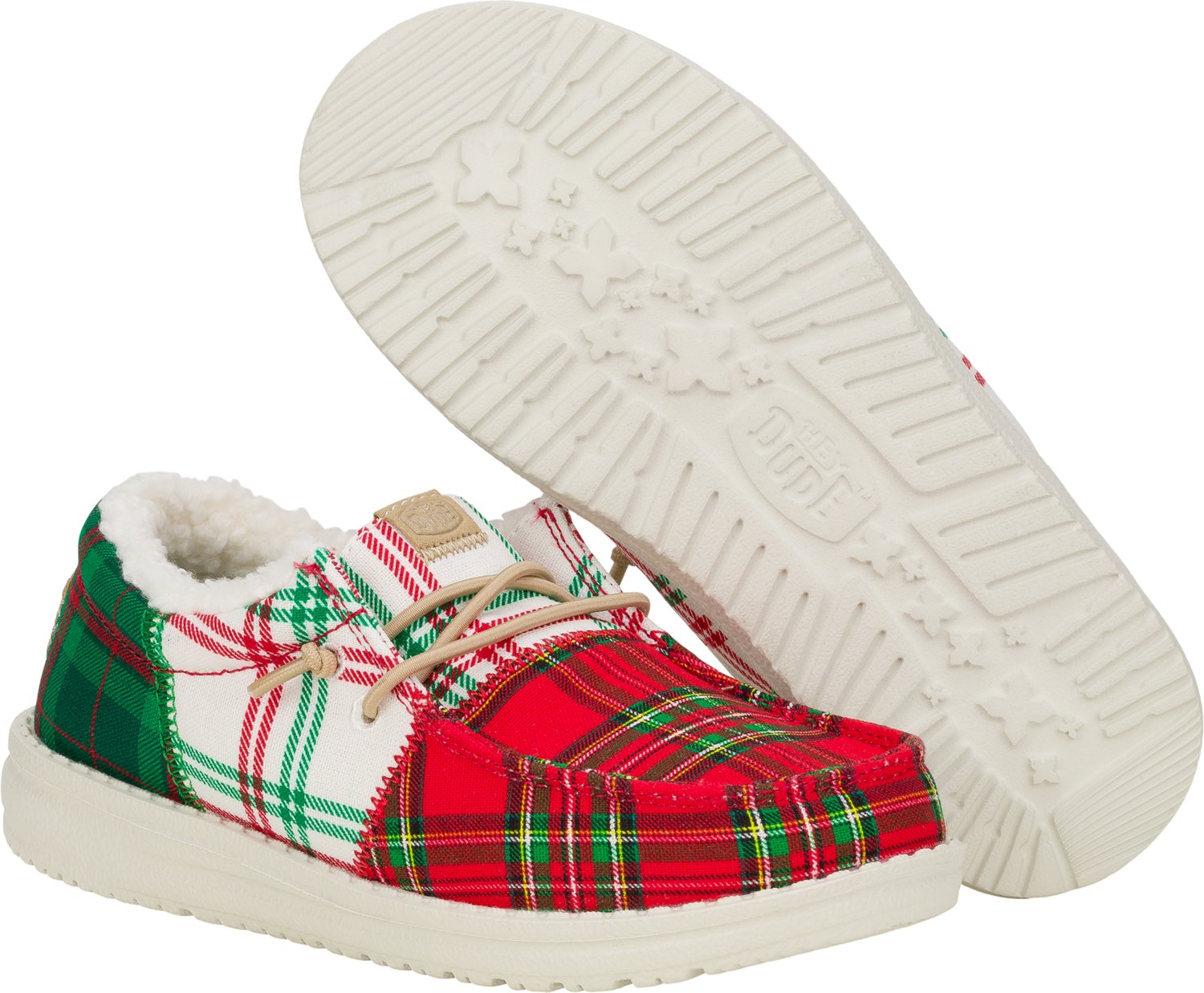 HEYDUDE Kids' Preschool Wally Plaid PSGS Slip-on Shoes - view number 7