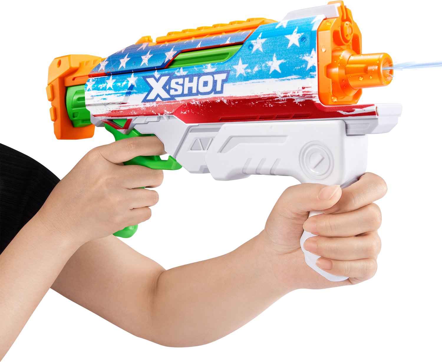 ZURU Kids' X-Shot Fast-Fill Skins Hyperload USA Water Blaster                                                                    - view number 3
