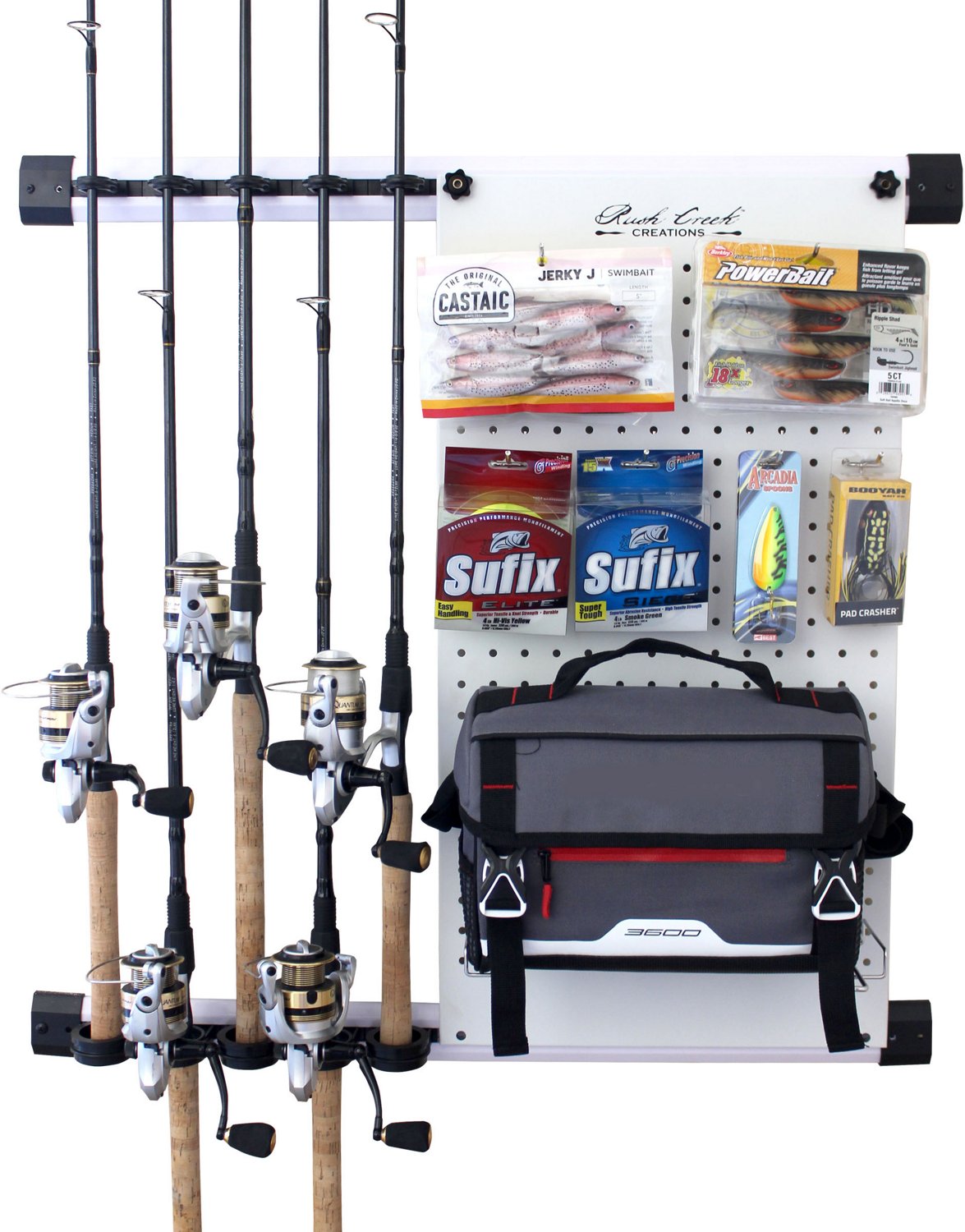 Rush Creek No Limits 5 Rod and Tackle Storage Wall Unit - view number 7