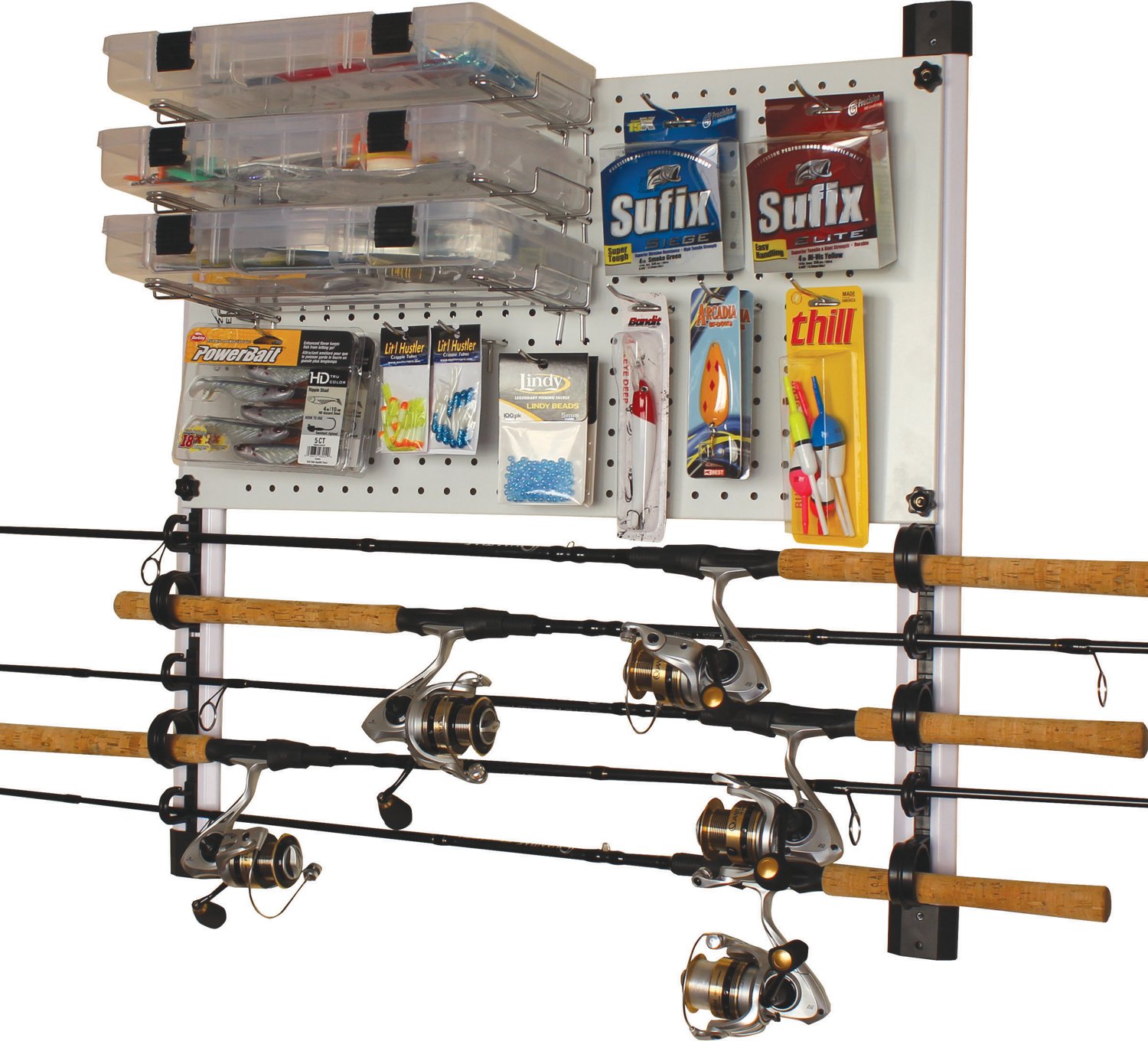 Rush Creek No Limits 5 Rod and Tackle Storage Wall Unit - view number 8