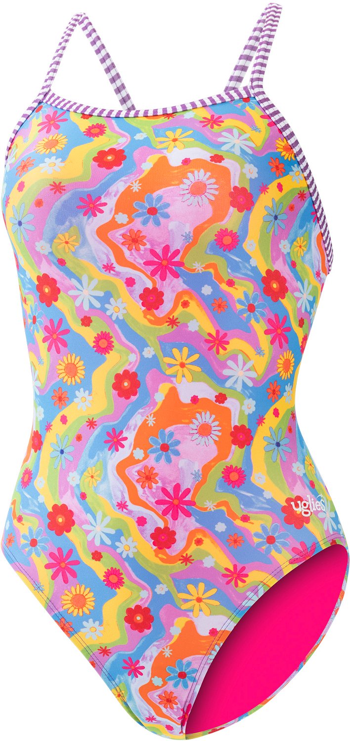 Dolfin Uglies Women's Print V-2 Back 1-Piece Buttercup - view number 3