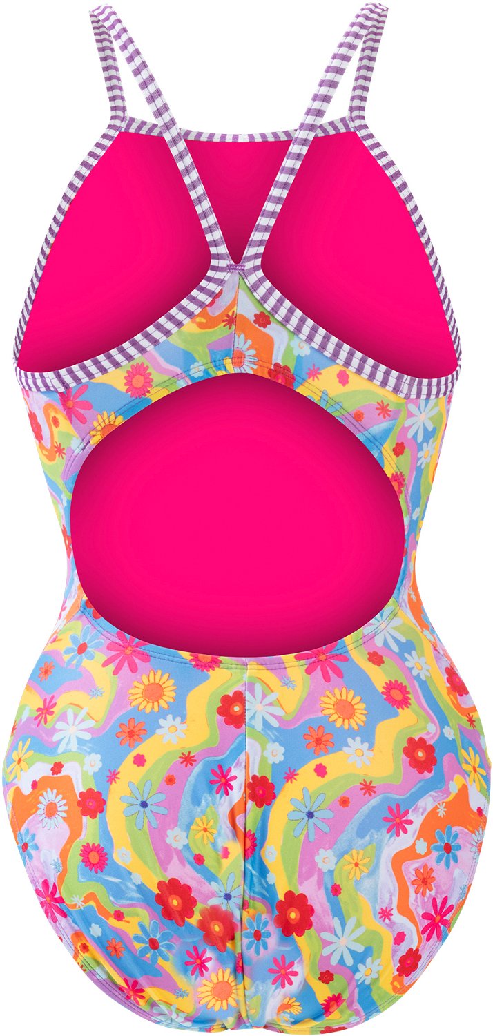 Dolfin Uglies Women's Print V-2 Back 1-Piece Buttercup - view number 4