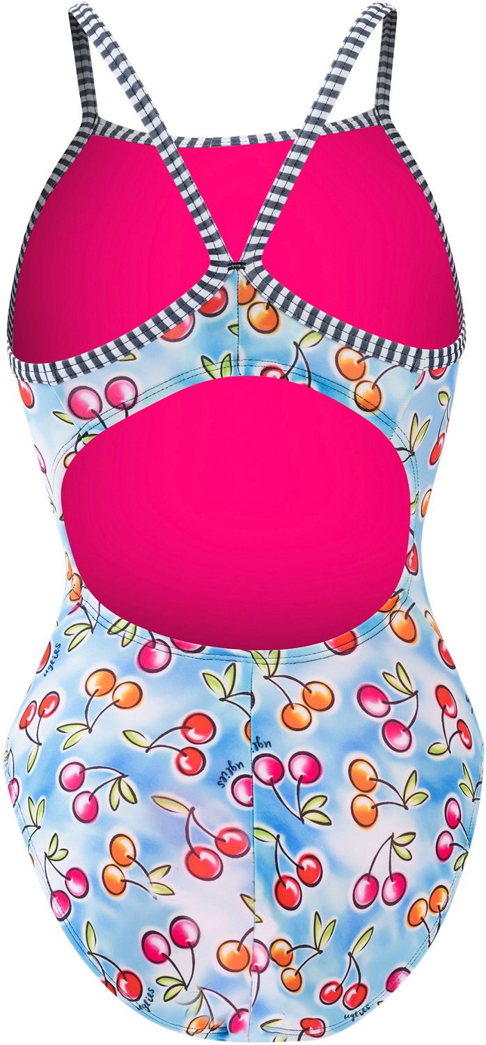 Dolfin Uglies Women's Print V-2 Back 1-Piece Wild Cherry - view number 4