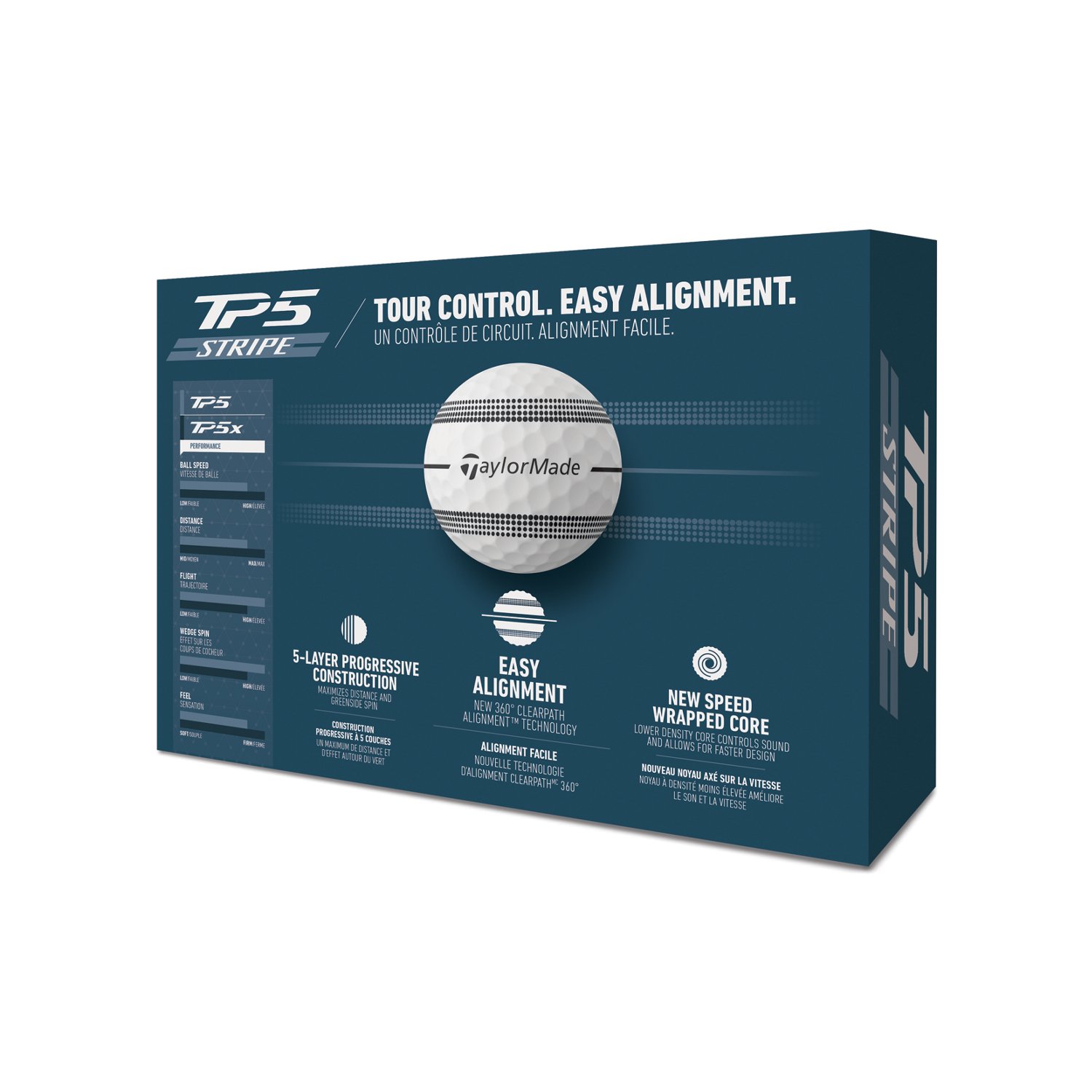 TaylorMade 2024 TP5 Stripe Golf Balls                                                                                            - view number 2