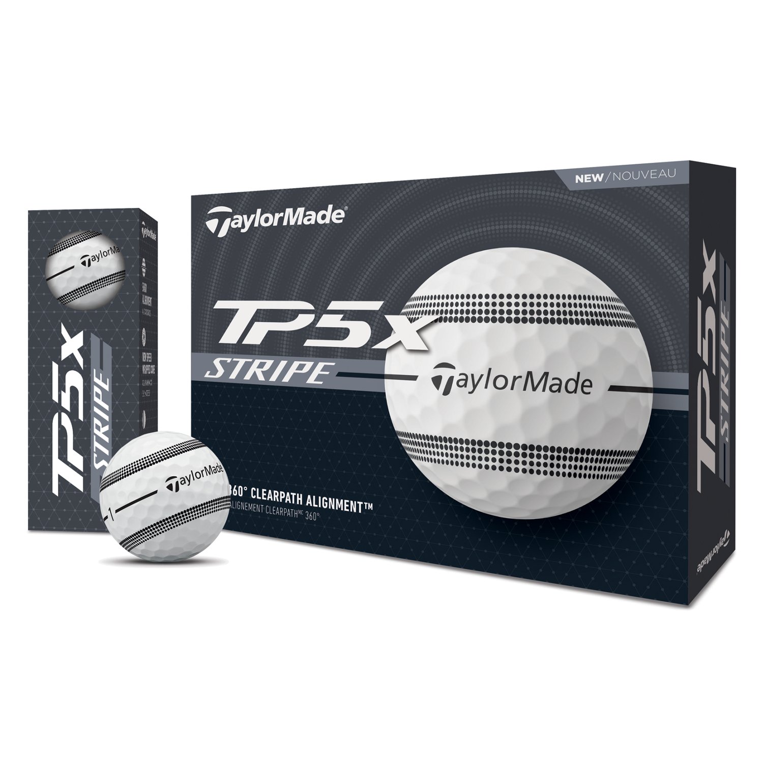 TaylorMade 2024 TP5x Stripe Golf Balls                                                                                           - view number 6
