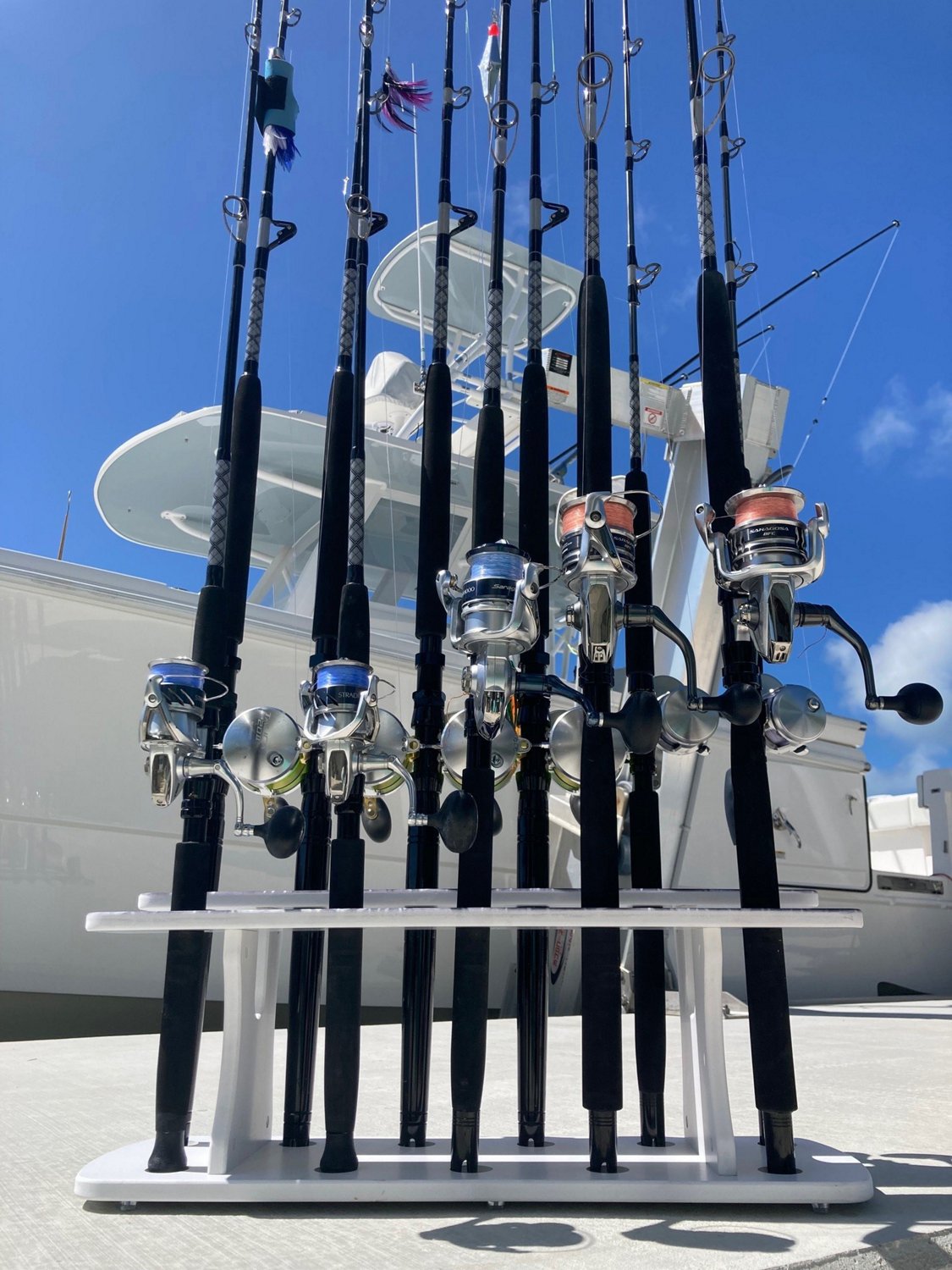 Rush Creek Reel Salty 11 Rod Rack