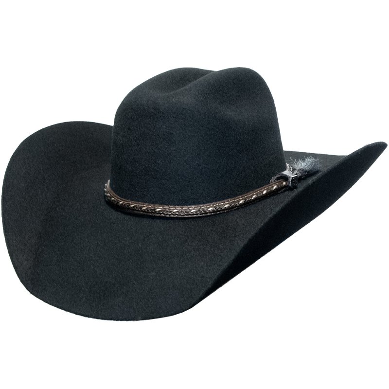 Justin Wisp Wool Hat Black - Men's Hunting/Fishing Headwear at Academy Sports