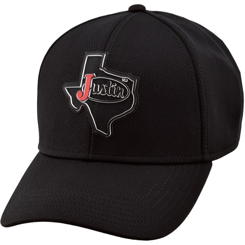 Justin Adult Black Cap - Men's Hunting/Fishing Headwear at Academy Sports