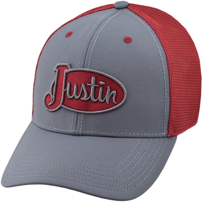 Justin Adult Grey Cap - Men's Hunting/Fishing Headwear at Academy Sports