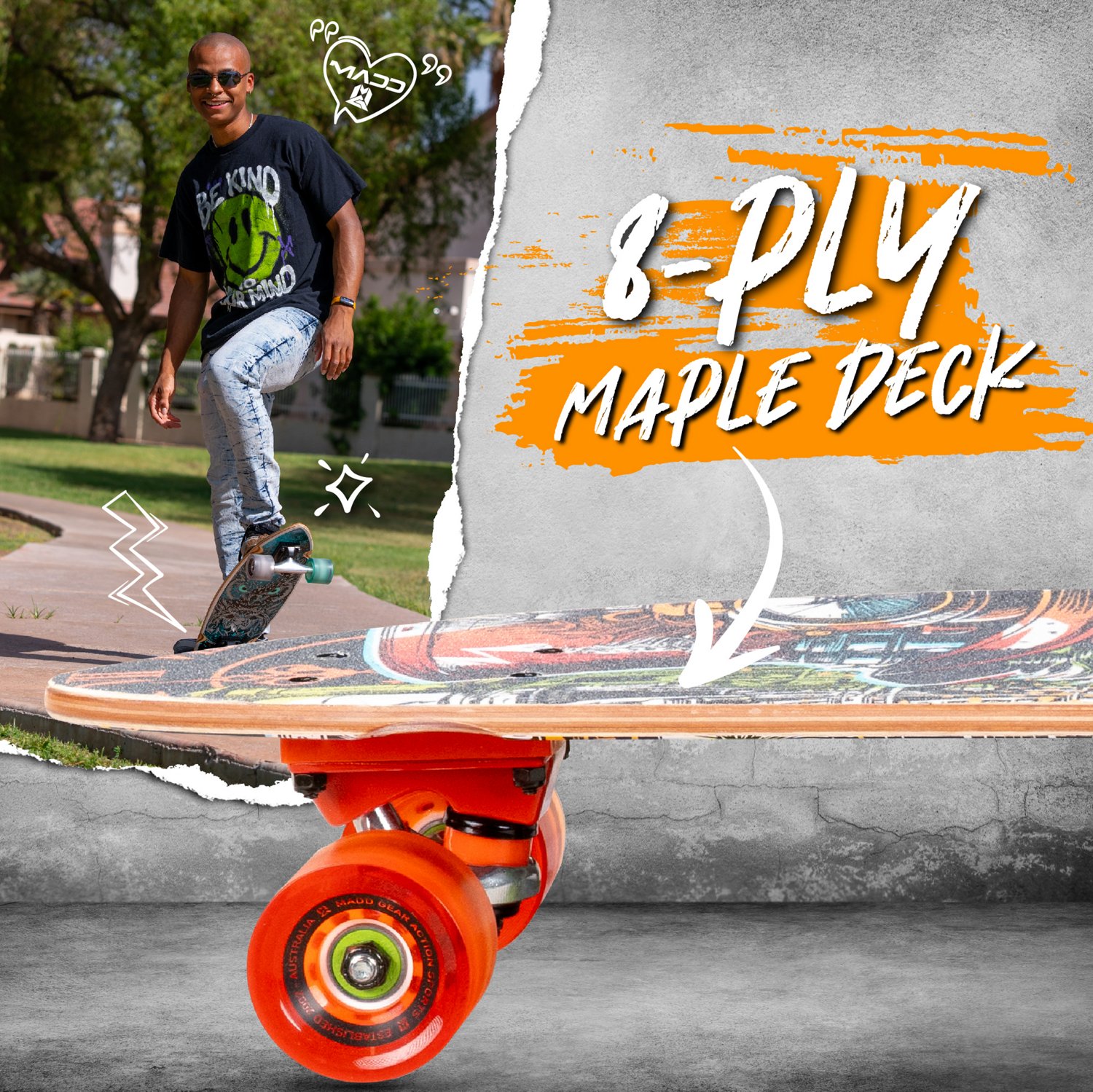Madd Gear 28-in Cruiser Skateboard - view number 3