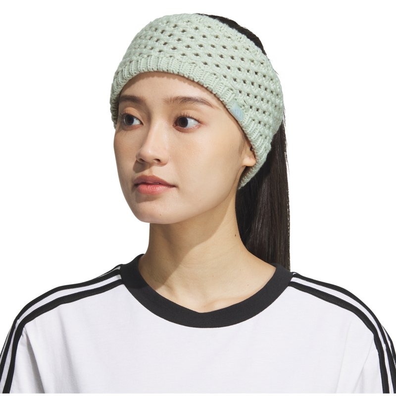 adidas Women's Crestline Headband Linen Green/Clear Onix Grey - Women's Athletic Hats And Accessories at Academy Sports