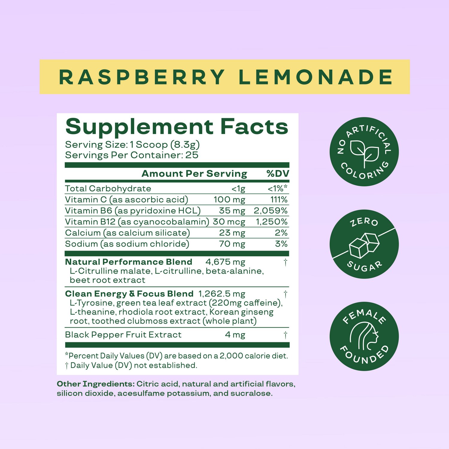 Bloom Nutrition High Energy Raspberry Lemonade Pre-Workout Powder - view number 4