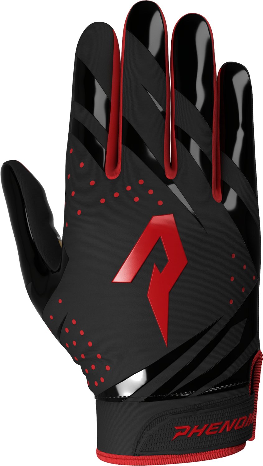 Red and black football gloves online